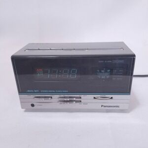 Vtg Panasonic RC-6610 Accu-Set Stereo Digital Clock Radio AM/FM Alarm - Tested